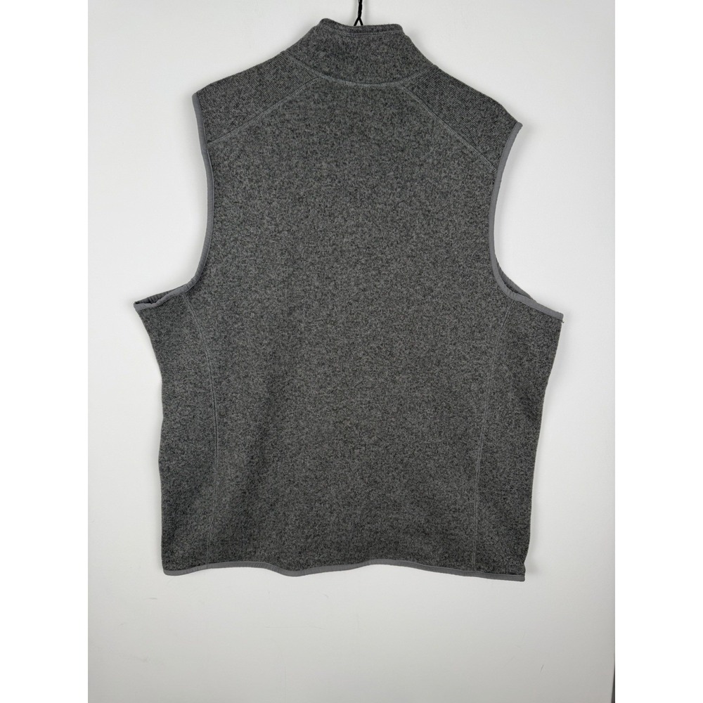Duluth Trading Co Sweater Fleece Zip Up Vest Mens XL Gray Relaxed Fit Casual - Picture 4 of 5